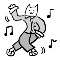 [LINEスタンプ] 服を着た猫