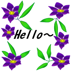 [LINEスタンプ] 季節のお花でご挨拶の画像（メイン）