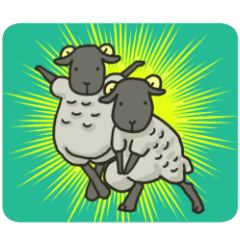 [LINEスタンプ] 黒ひつじ。