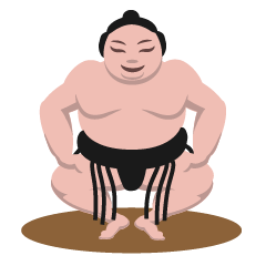 [LINEスタンプ] Sumo Champion Toro！
