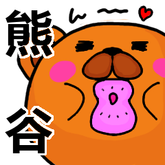 [LINEスタンプ] 熊谷より愛を込めて（名前スタンプ）