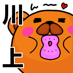 [LINEスタンプ] 川上より愛を込めて（名前スタンプ）