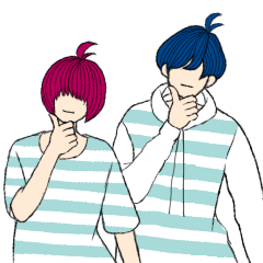 [LINEスタンプ] 前髪重め系男子