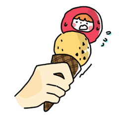 [LINEスタンプ] The life of Ice cream