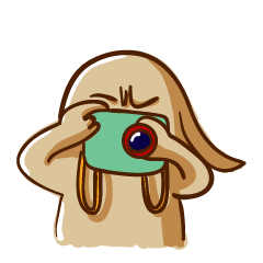 [LINEスタンプ] Rice Ball Dog- Migo