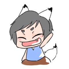 [LINEスタンプ] Wataru the little half fox