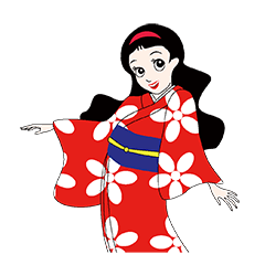 [LINEスタンプ] Japanese Pretty Girl "Noah"