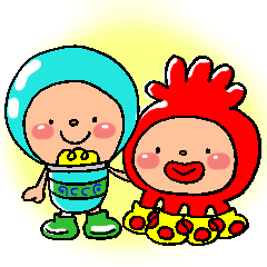 [LINEスタンプ] ピカリとテコのごあいさつ