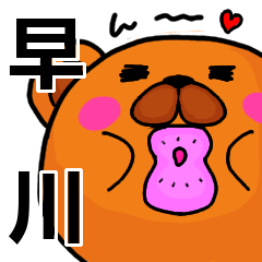 [LINEスタンプ] 早川より愛を込めて（名前スタンプ）