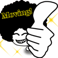 [LINEスタンプ] Moving！ ニシシ