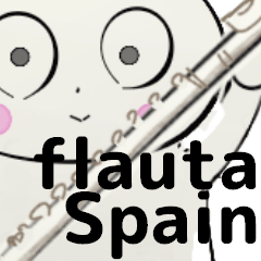 [LINEスタンプ] orchestra flute everyone Spain versionの画像（メイン）
