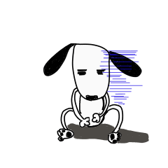 [LINEスタンプ] しょぼいぬ