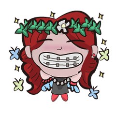 [LINEスタンプ] Tribute pills sister