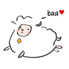[LINEスタンプ] Grassless sheep