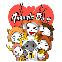 [LINEスタンプ] Animals Do it