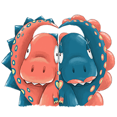 [LINEスタンプ] DINOSAURLOVE