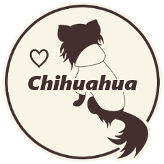 [LINEスタンプ] ♥Chihuahua Silhouette♥の画像（メイン）