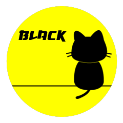 [LINEスタンプ] Black cat "Buakaw"