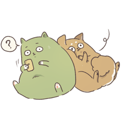 [LINEスタンプ] SHIBABA ＆ NEKOMELON's DAILYLIFE