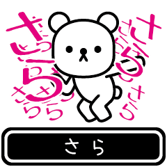 [LINEスタンプ] 【さら】さらが使う高速で動くスタンプ