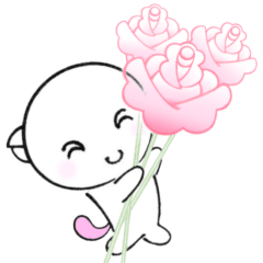 [LINEスタンプ] ゆる敬語で愛をつかめ福猫の桜ちゃんが応援の画像（メイン）