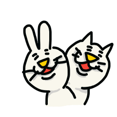 [LINEスタンプ] 猫マニア with ラビッツ
