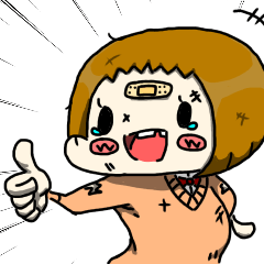 [LINEスタンプ] のーじょぶちゃん