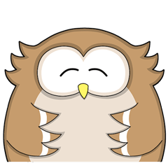 [LINEスタンプ] The Big Brown Owl