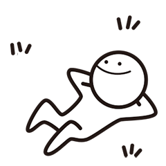 [LINEスタンプ] ほのぼの前向きくん