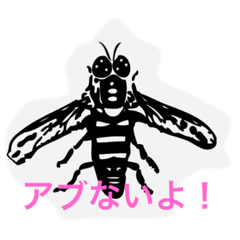 [LINEスタンプ] アブです！ハエではありません。