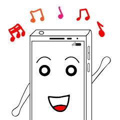[LINEスタンプ] Phone White