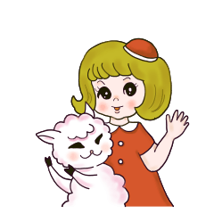 [LINEスタンプ] The little girl's fun days with her pet