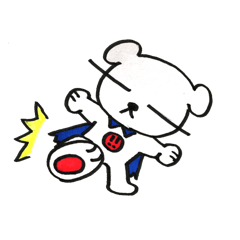 [LINEスタンプ] すーぱーわん