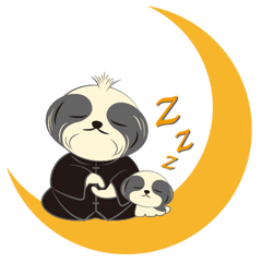 [LINEスタンプ] Kungfu Family: Shih Tzu Dog- FiFi